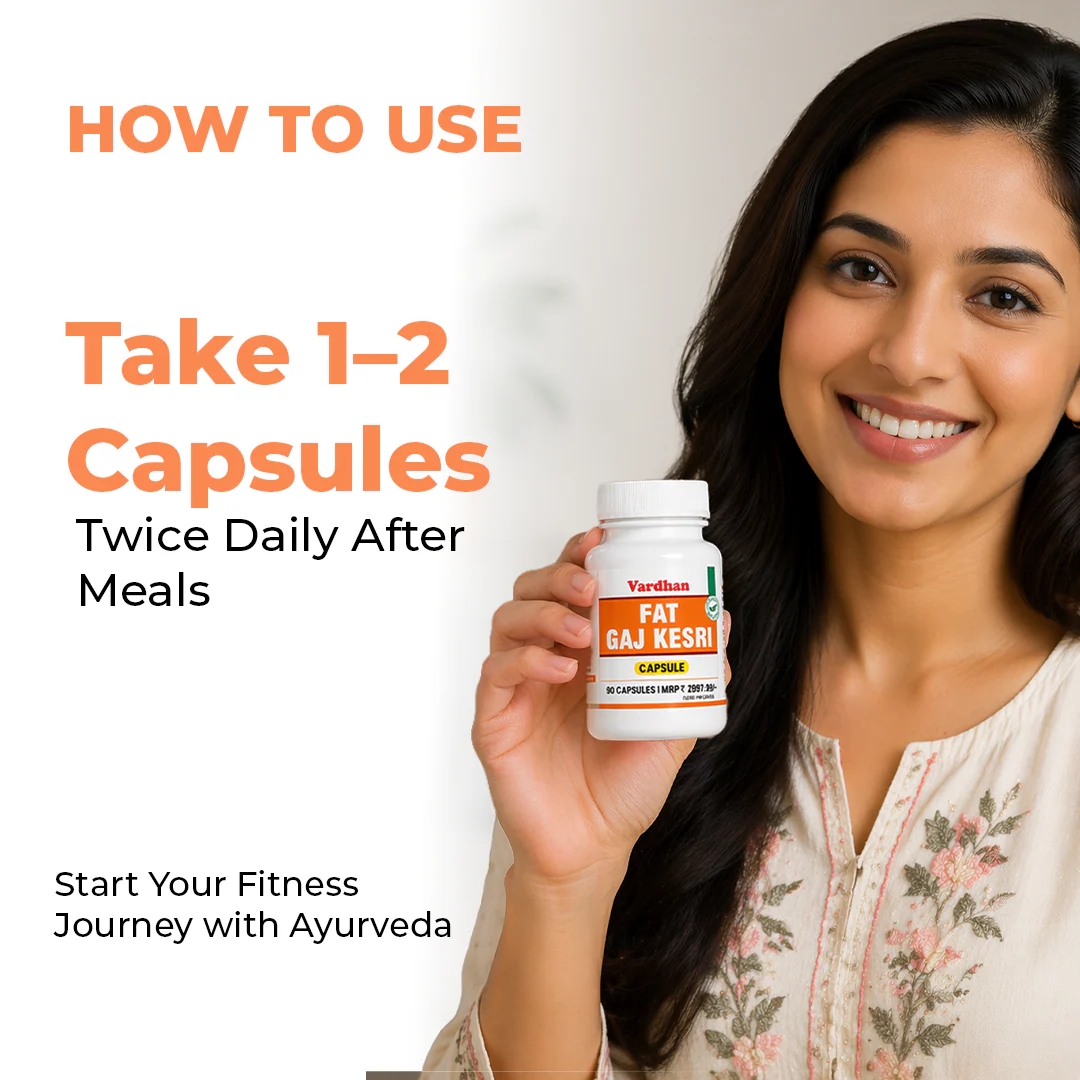 Fat Gaj Kesri Capsules – Burn Belly Fat Naturally | Ayurvedic Weight Loss Support - Image 3