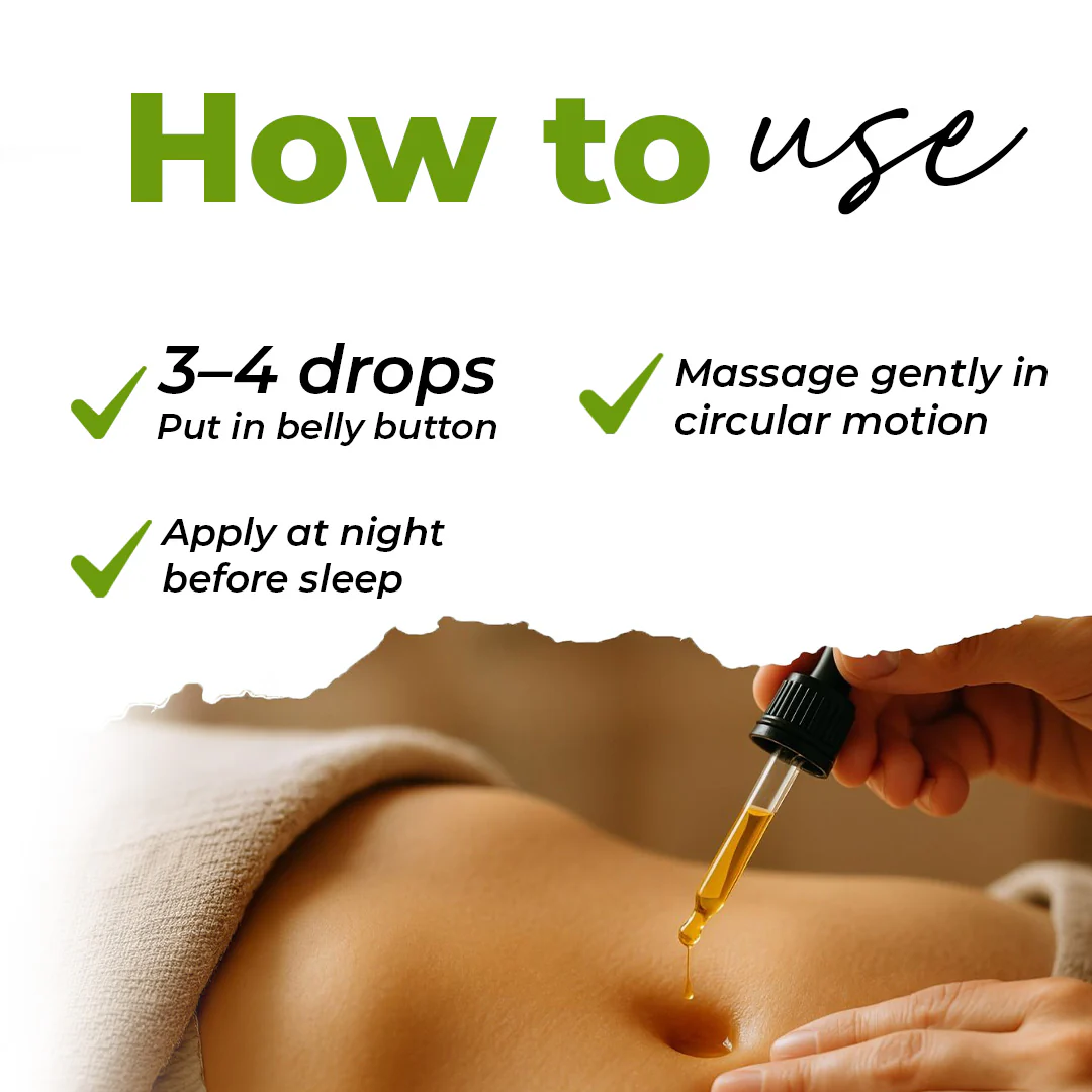 Nabhi Touch Ayurvedic Relief oil Belly Button Oil - 10 ml - Image 5
