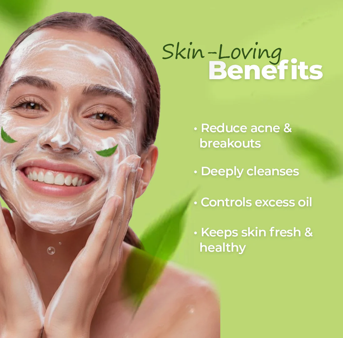 Rupanjali Neem Lemon Soap – Antibacterial Herbal Soap for Clear & Healthy Skin (100g) - Image 3
