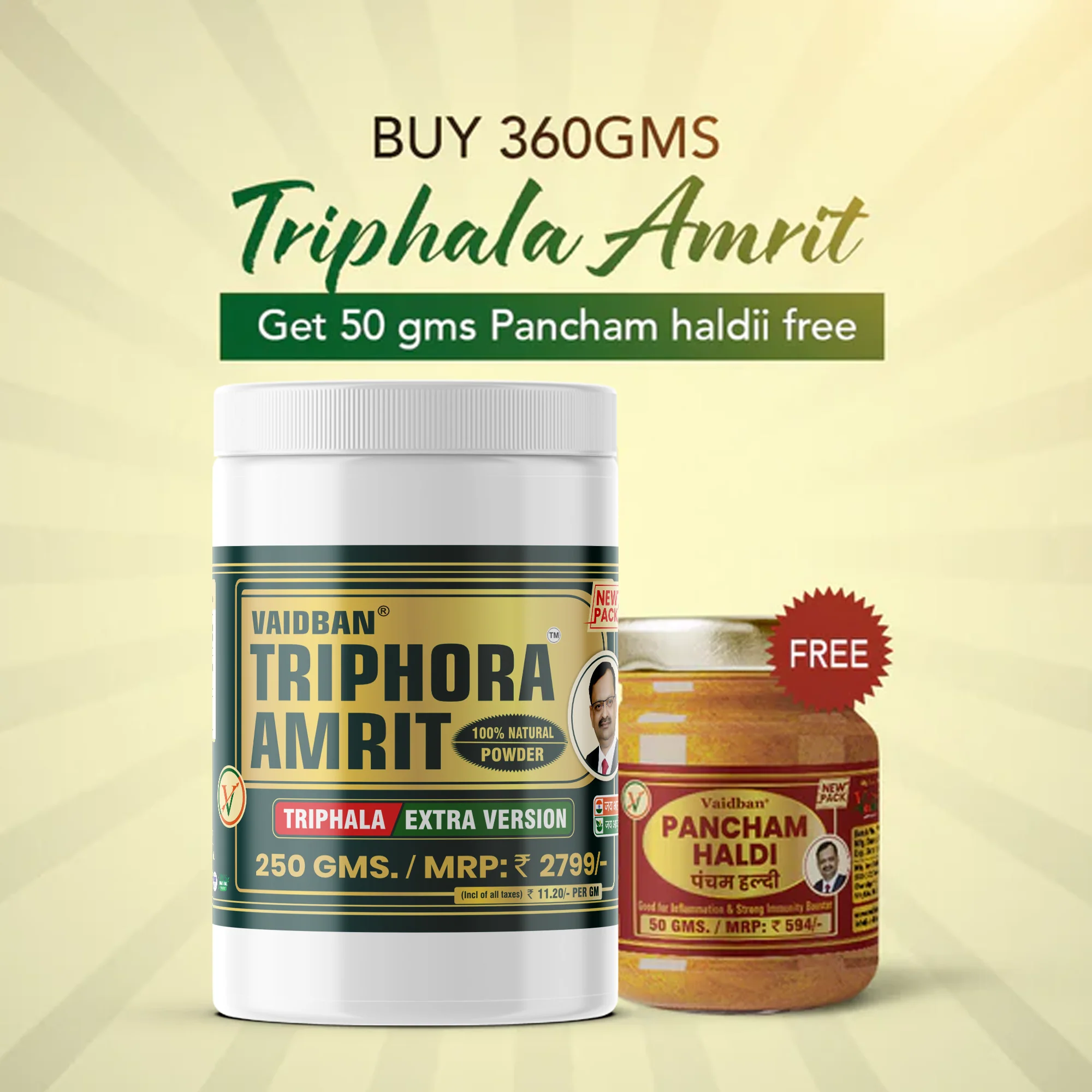 Vaidban Triphora Amrit — Triphala Extra Version / Churna - Best For Digestion - Image 10