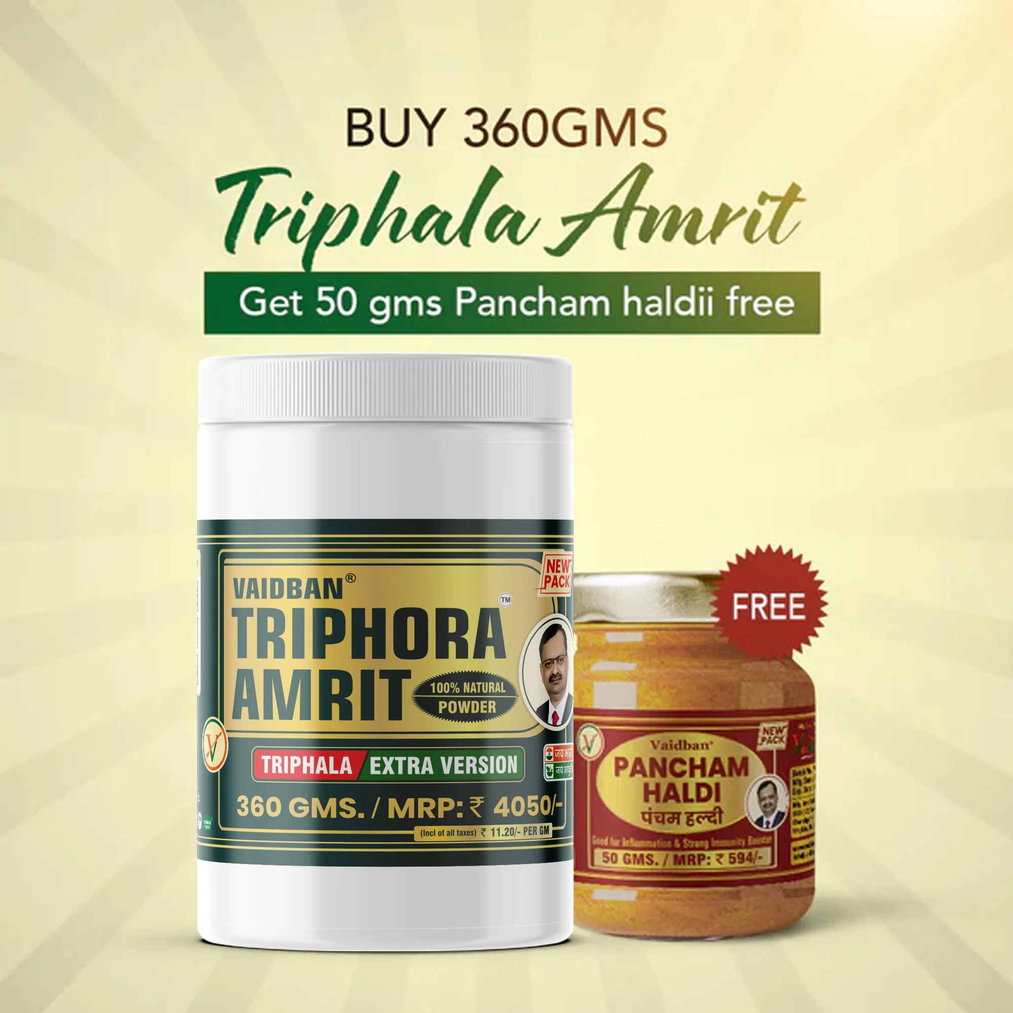 Vaidban Triphora Amrit — Triphala Extra Version / Churna - Best For Digestion - Image 11
