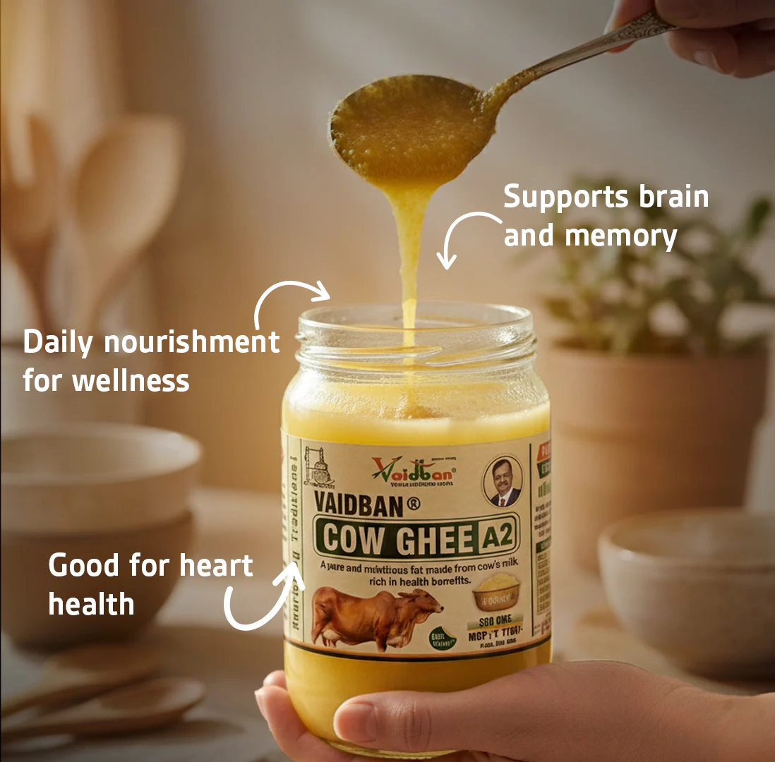 Vaidban A2 Cow Ghee – Traditional Bilona Method 100% Natural - Image 3