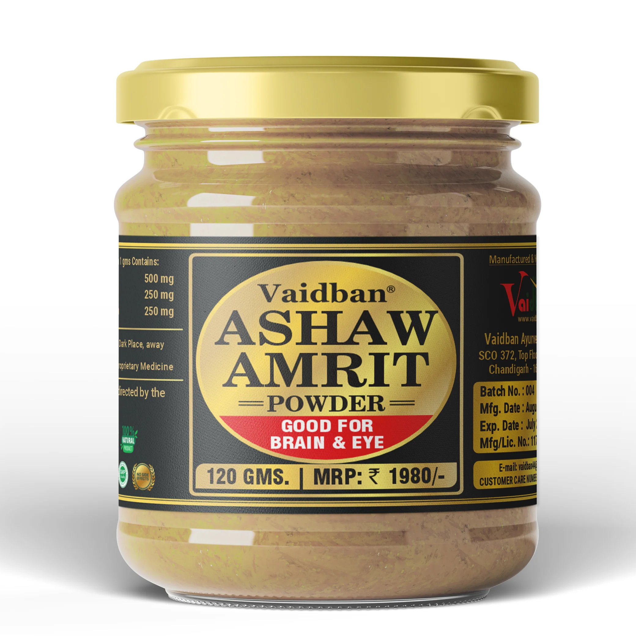 Vaidban Ashaw Amrit Powder: Enhance Your Cognitive and Visual Health Naturally - Image 7