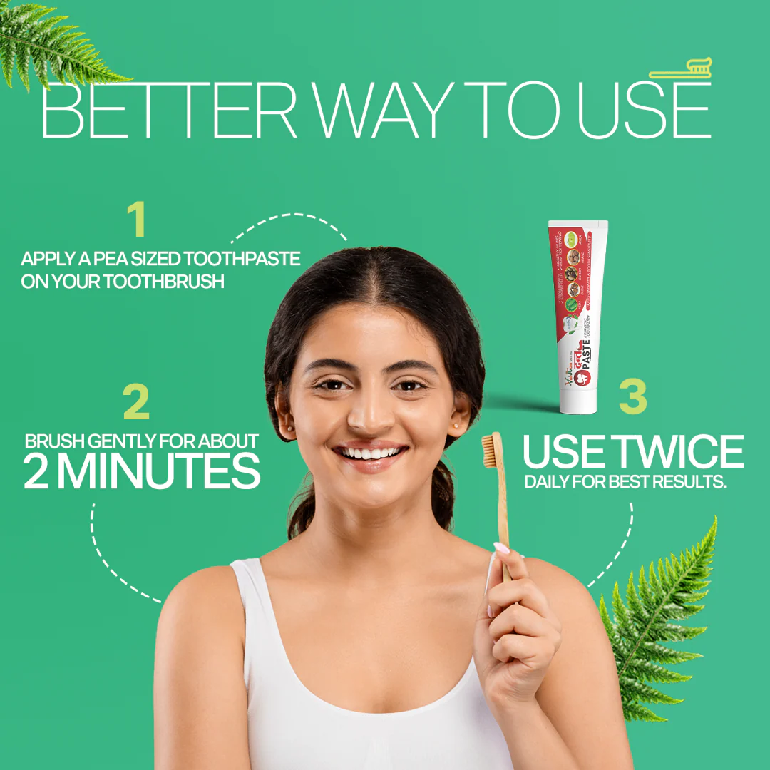 Vaidban Dant Paste - Ayurvedic Toothpaste for Gingivitis & Tooth Sensitivity (100gm) pack - Image 4