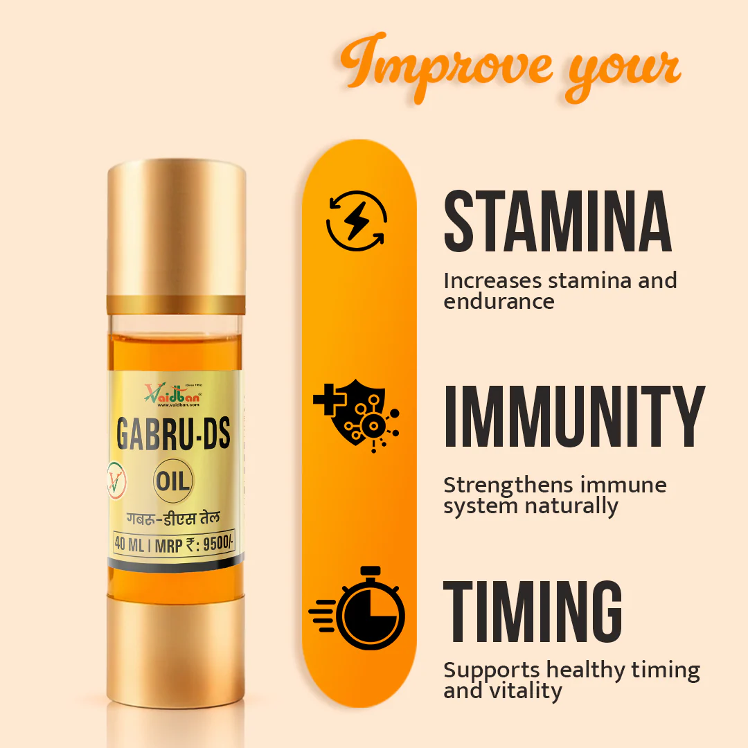 Vaidban Gabru-DS Oil for Men to Improve Stamina, Immunity, and Timing - Image 3