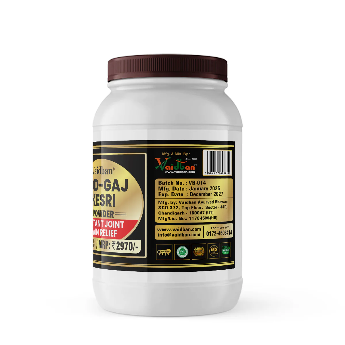 Vaidban Jod-Gaj Kesri Powder: Your Ayurvedic Companion for Joint Pain Relief - Image 6
