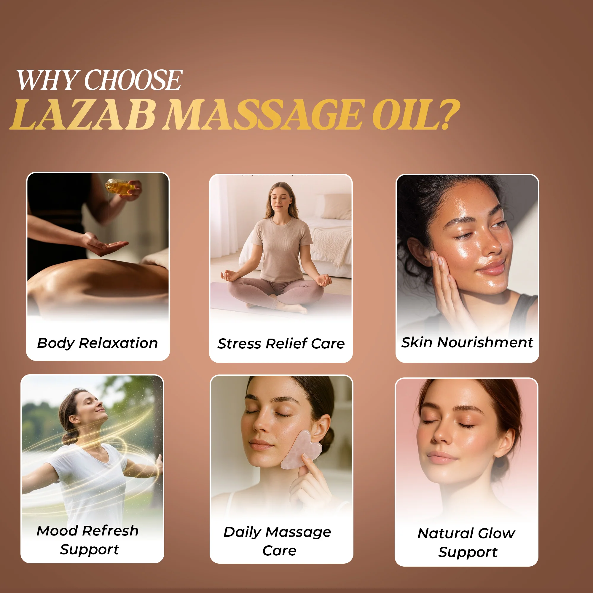 Vaidban Lazab Body Massage Oil 250ml - 100% Natural Cold Pressed Ayurvedic Oil for All Ages - Image 2