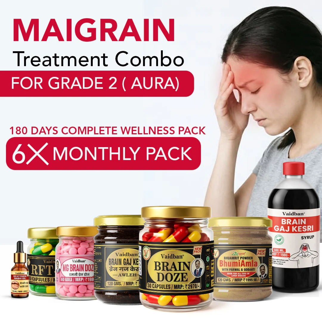Vaidban Migraine Treatment Combo for Grade 2 (Aura) - Image 3
