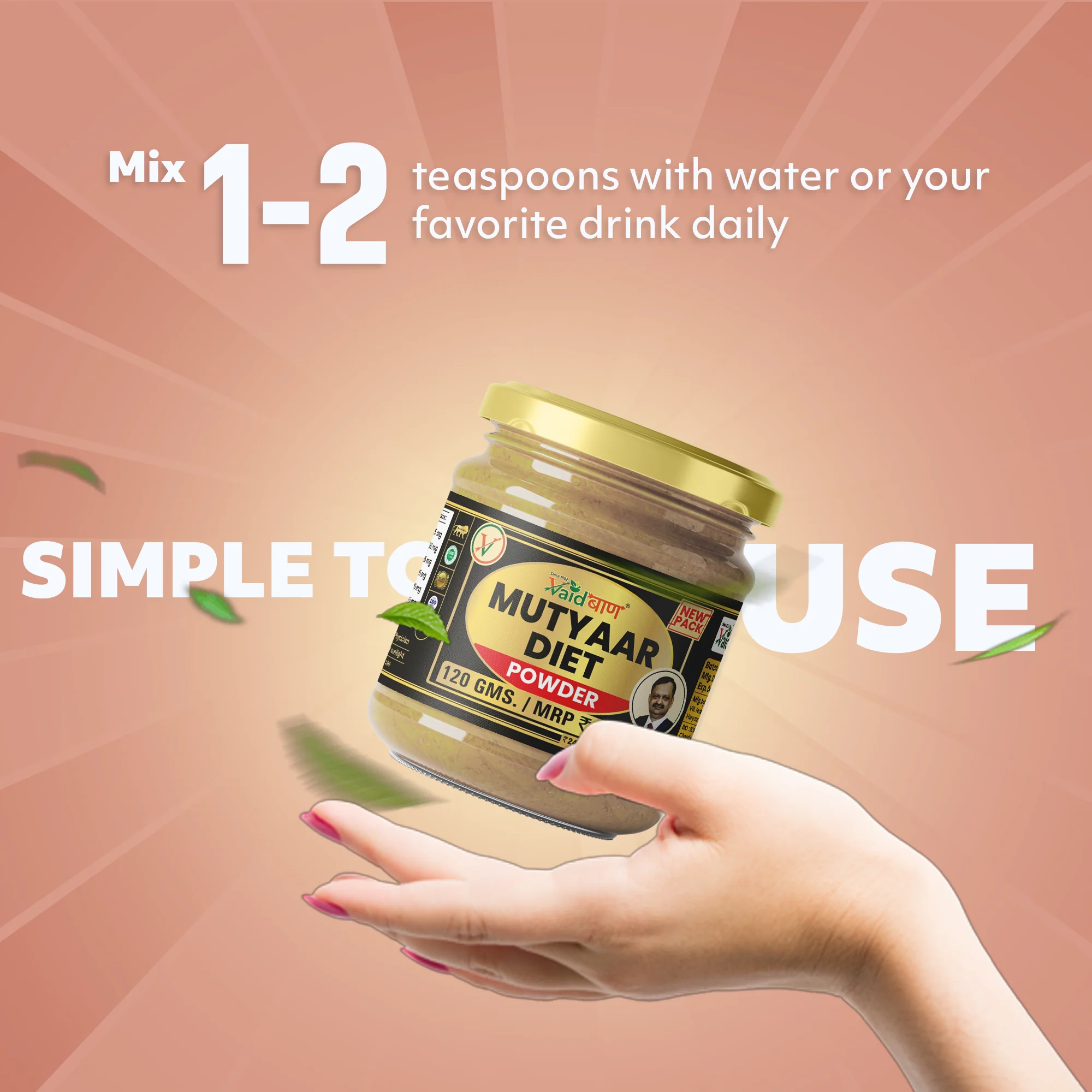 Vaidban Mutyaar Diet Powder - Specialized Herbal Blend for Women's Health and Wellness - Image 3
