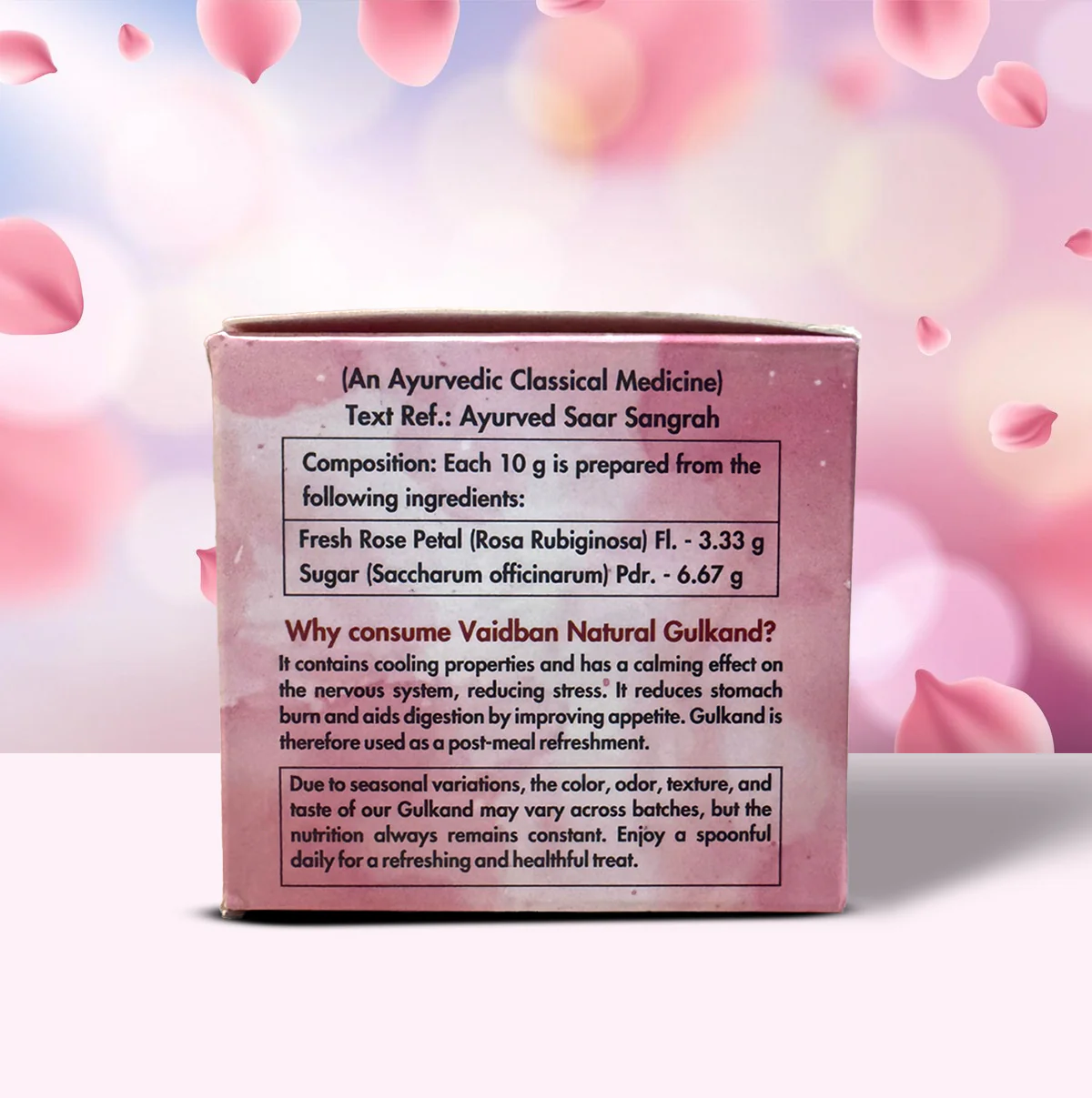 Vaidban Natural Gulkand – Sunbaked in Earthen Pots (250g) - Image 3
