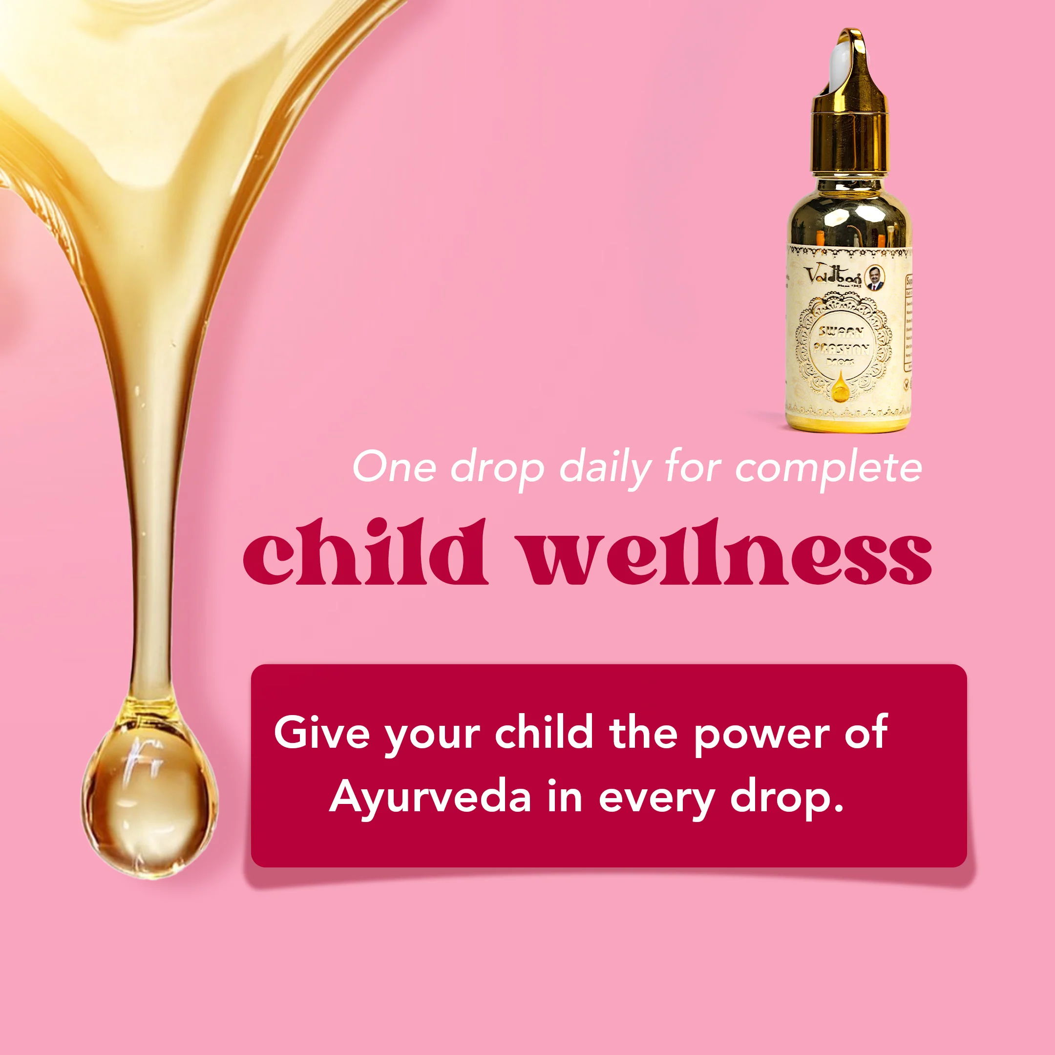Vaidban Swarn Prash Drops – Ayurvedic Gold Drops for Immunity, Brain & Growth | 15ml - Image 4