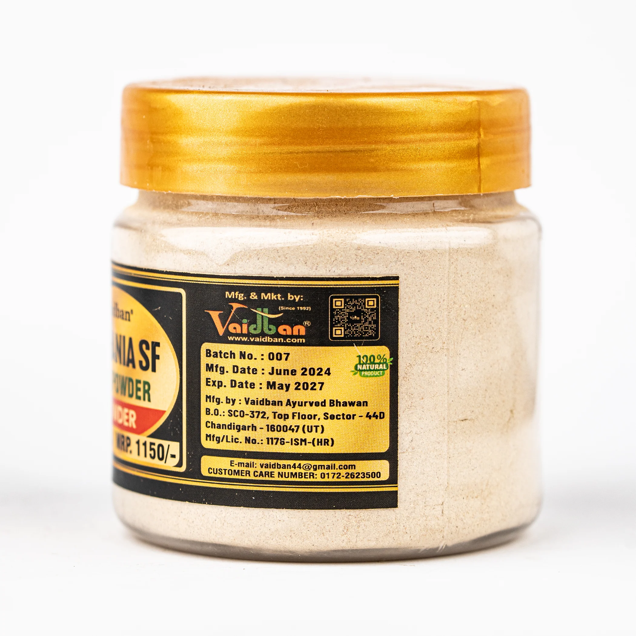 Vaidban Withania SF Fine Powder – Premium Nagori Ashwagandha Powder - Image 2