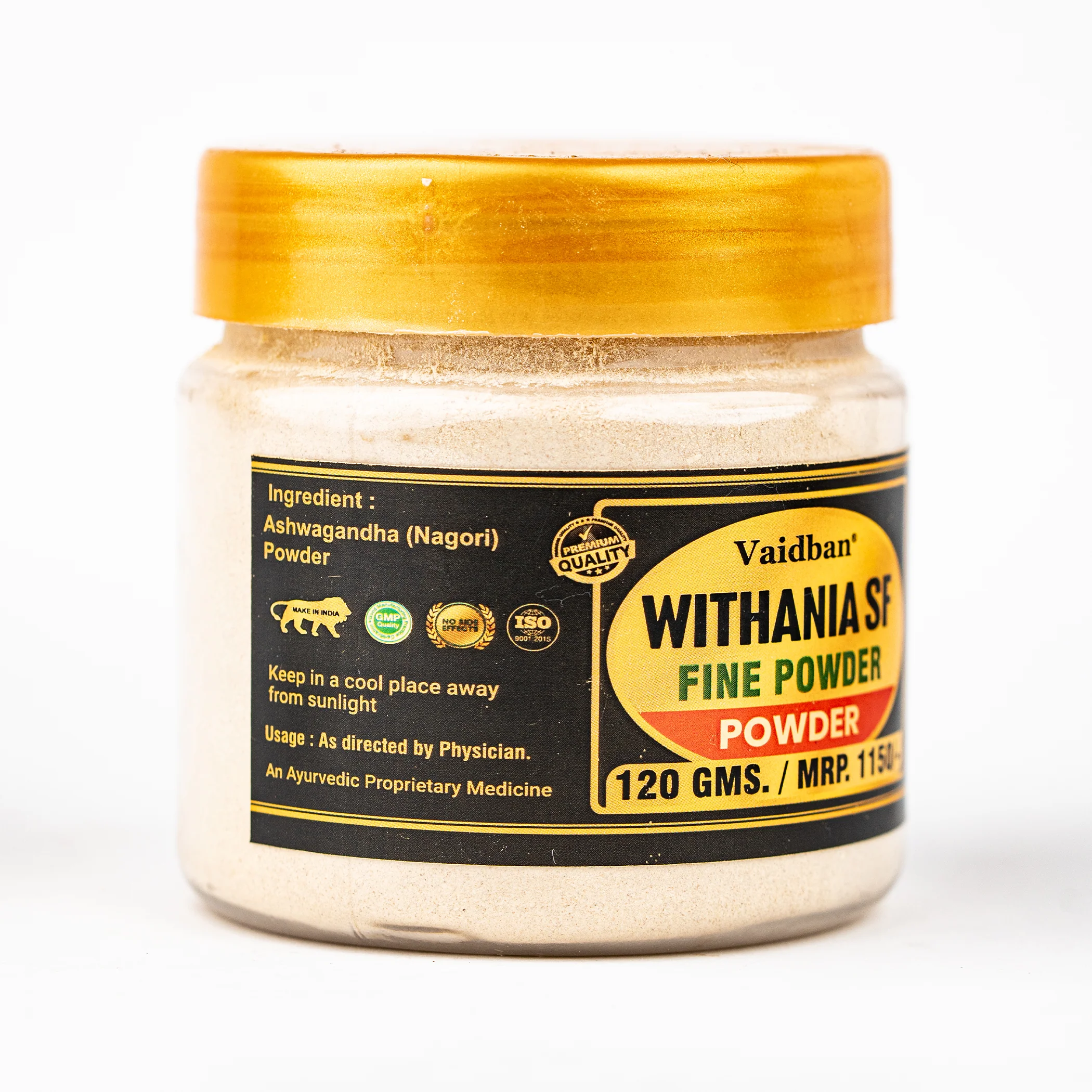 Vaidban Withania SF Fine Powder – Premium Nagori Ashwagandha Powder - Image 3