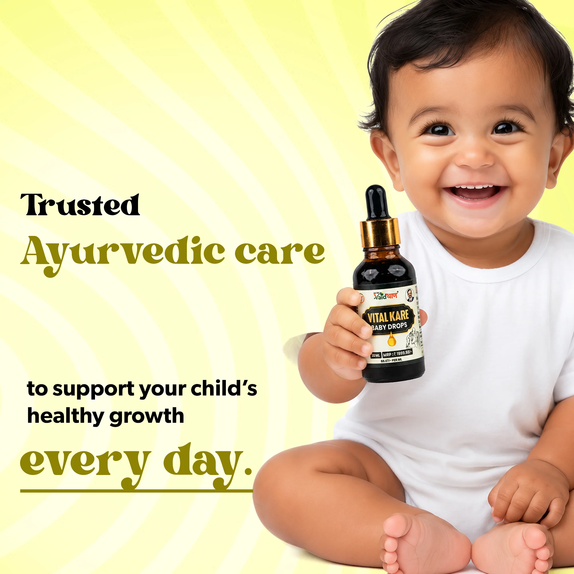 Vital Kare Baby Drops – Ayurvedic Growth & Brain Tonic for Infants & Children - Image 4