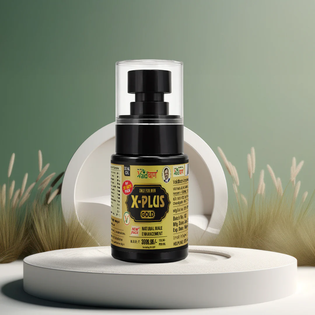 X Plus Gold Oil - Pure Ayurvedic Massage Oil For Men - Image 6