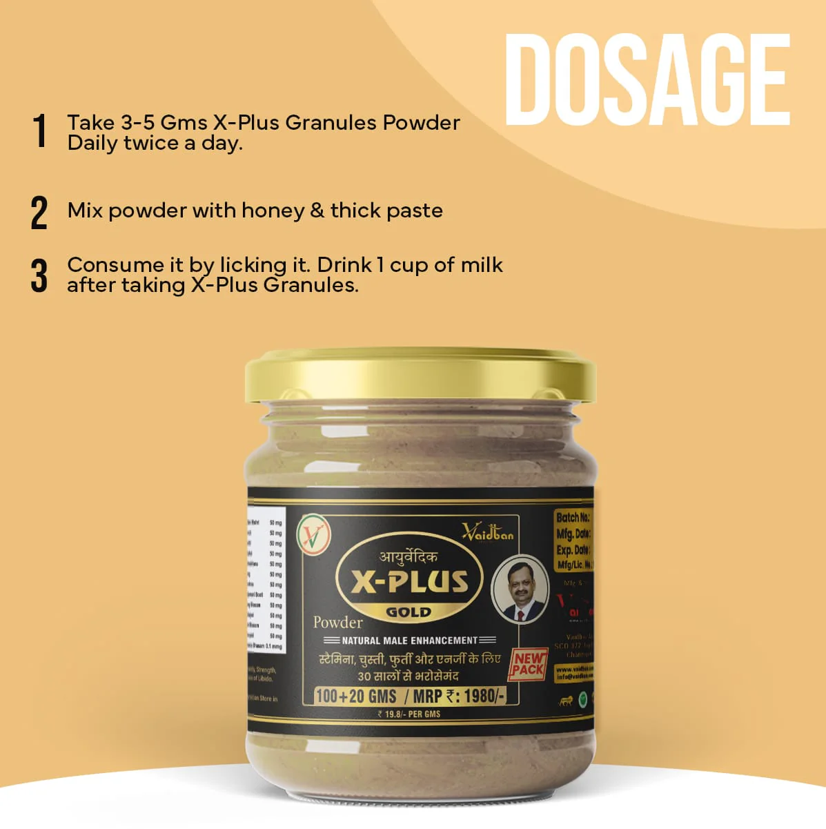 X Plus Gold Powder/Granules: A Supplement for Men's General Wellness - Image 6
