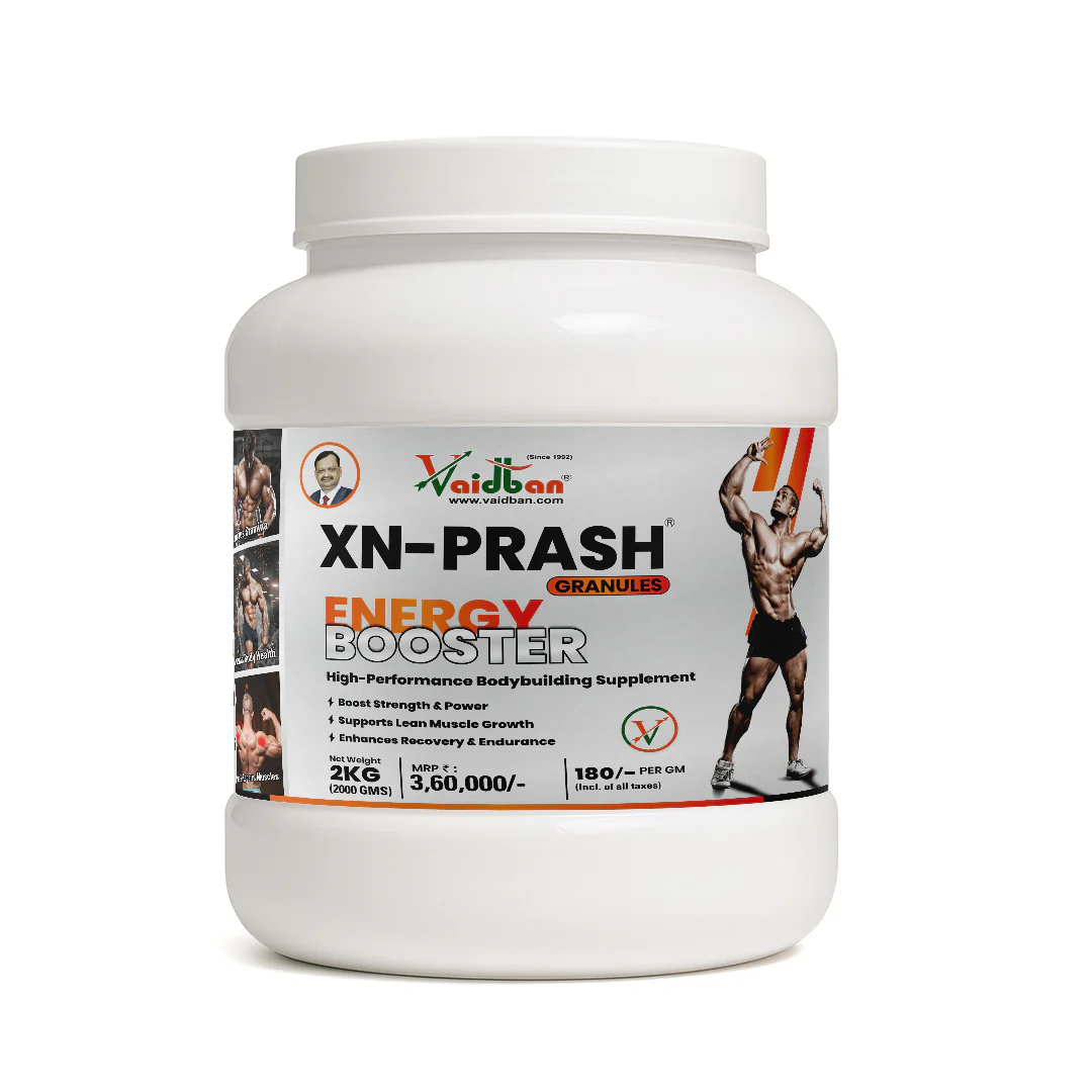 XN-Prash Energy Booster by Vaidban – Ayurvedic Muscle Gain & Endurance Supplement (2 KG) - Image 2
